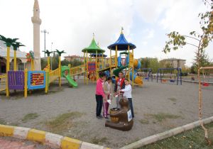 Aziziye'de örnek park uygulaması